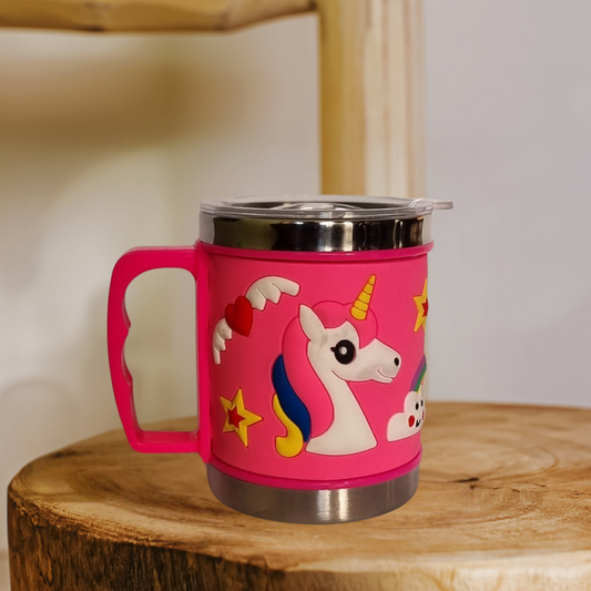 Unicorn Print Kids Stainless Steel Mug