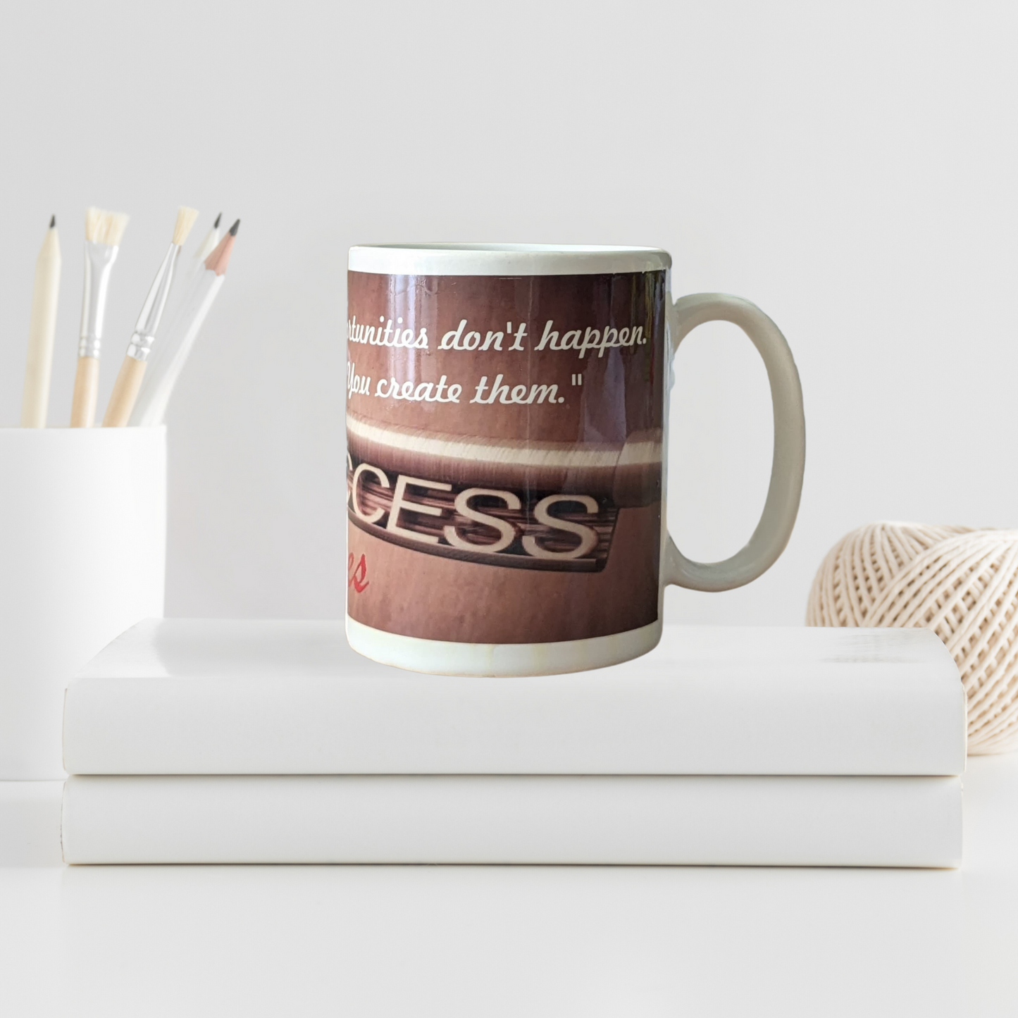 Ceramic Success Printed Coffee Mugs