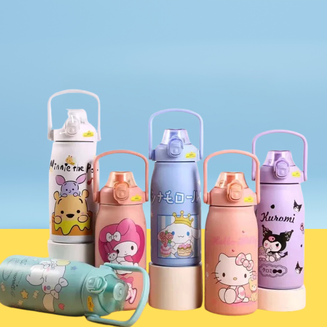 Hello Kitty Print Insulated  Bottle (1000ml)