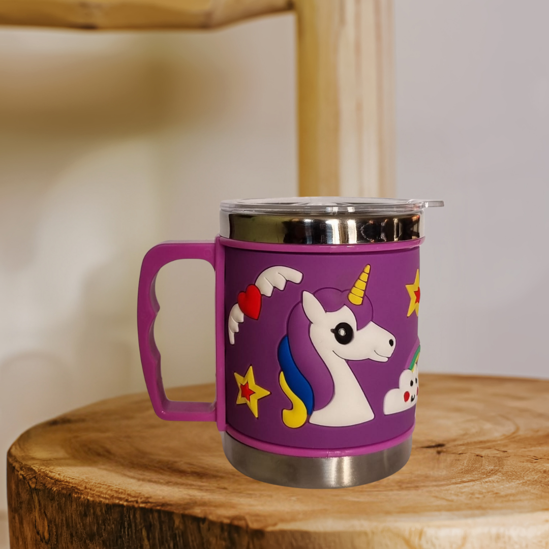 Unicorn Print Kids Stainless Steel Mug